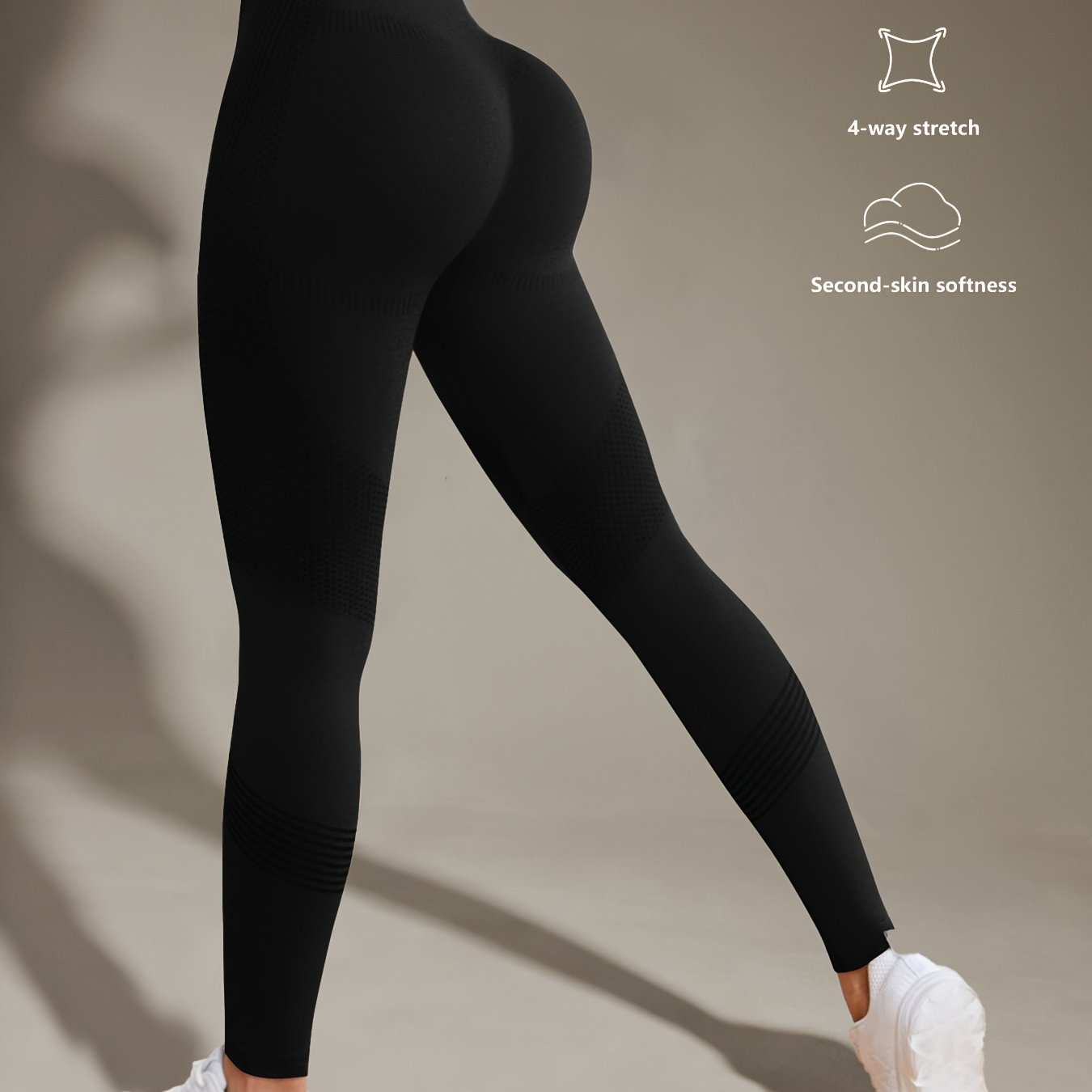 - Legging taille haute sans couture à séchage rapide et extensible Yoga & Fitness -