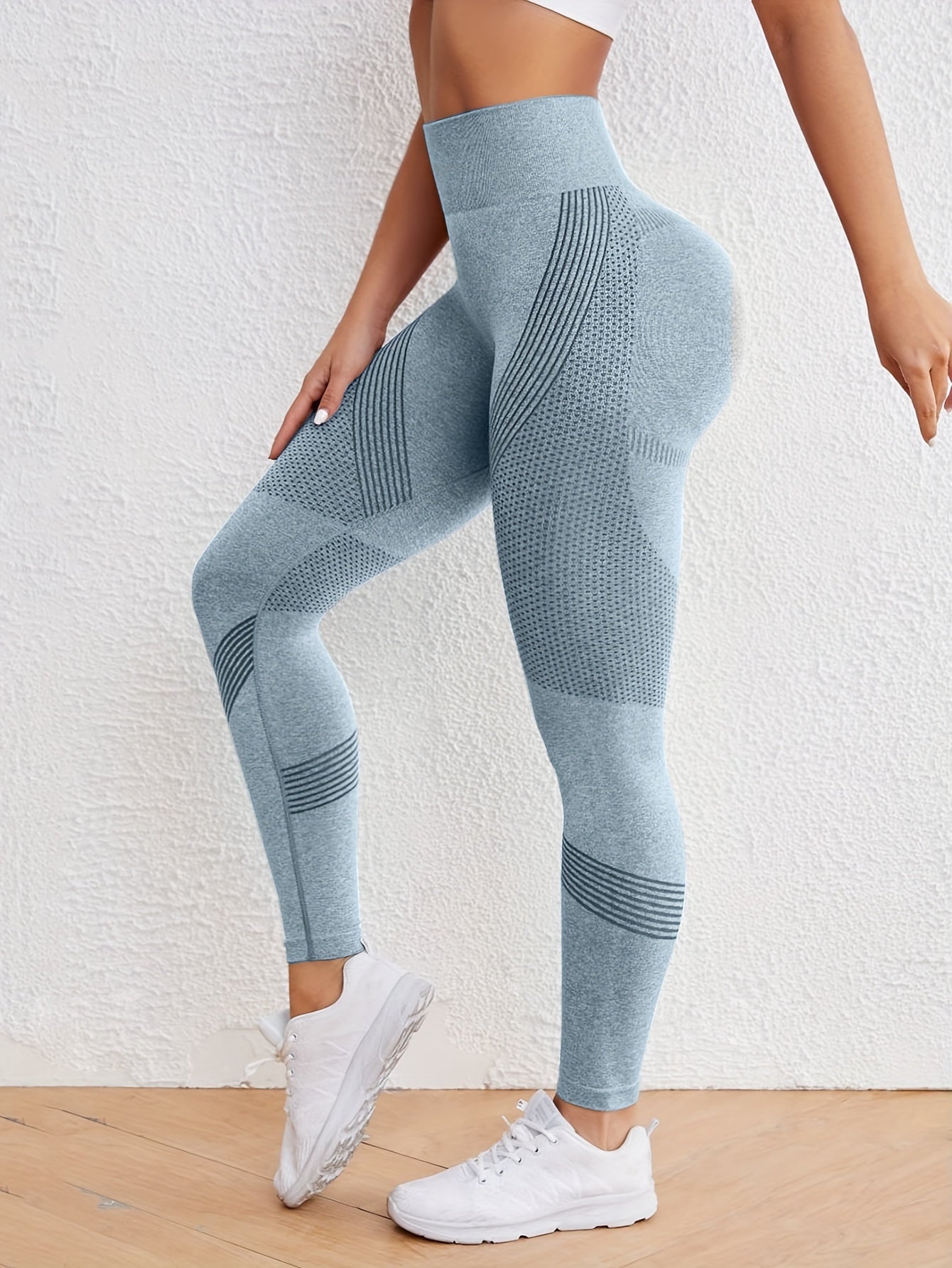 - Legging taille haute sans couture à séchage rapide et extensible Yoga & Fitness -