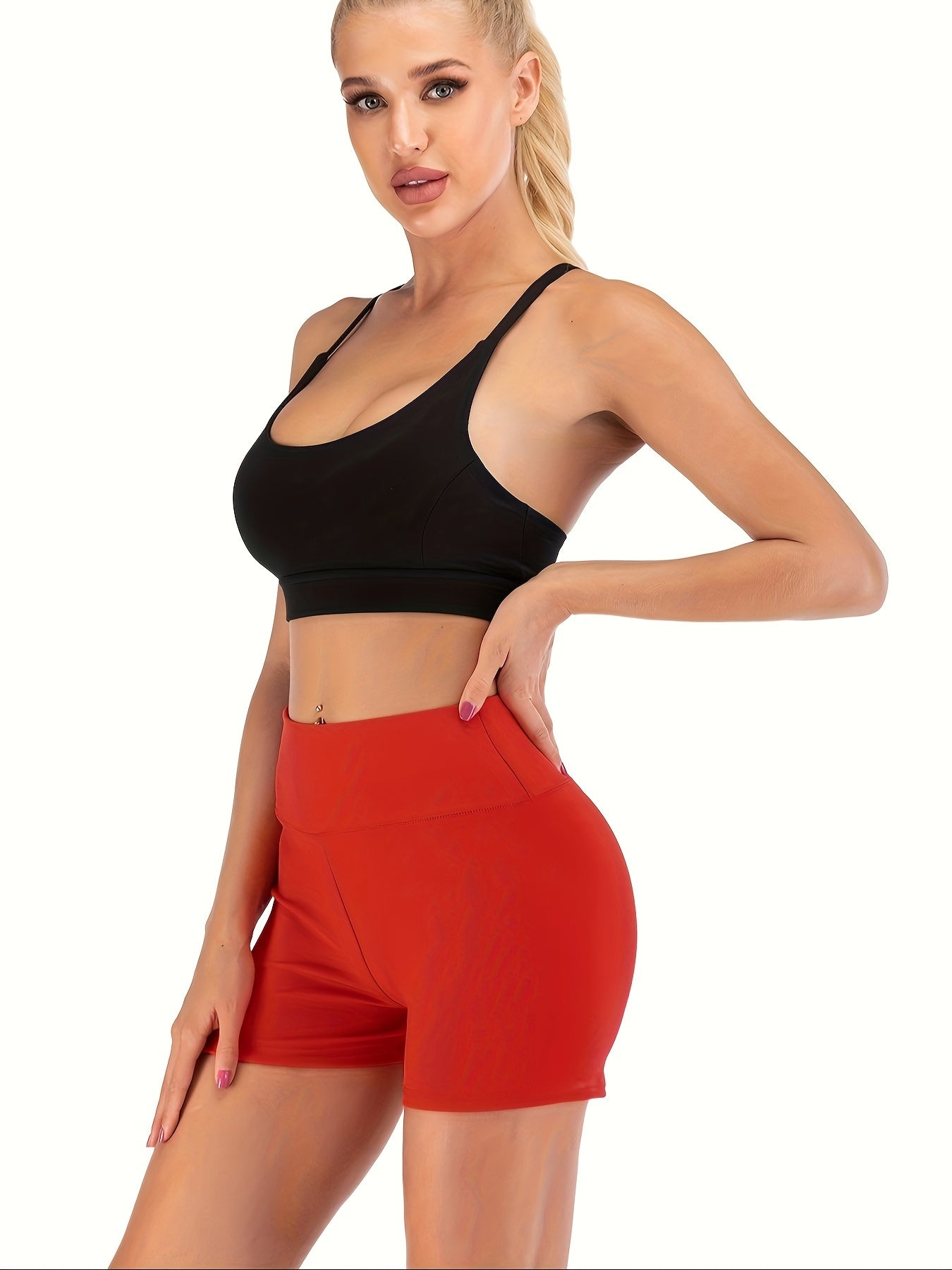 - Short Yoga & Fitness taille haute effet lifting -