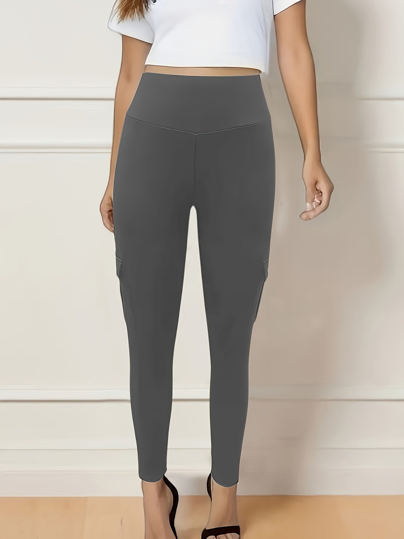 - Legging taille haute avec poches Yoga & Fitness -