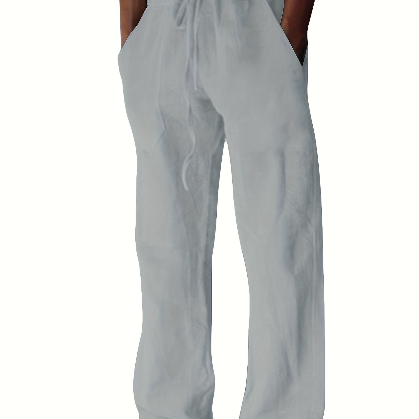 - Pantalon ample en coton pour hommes Yoga & Fitness -