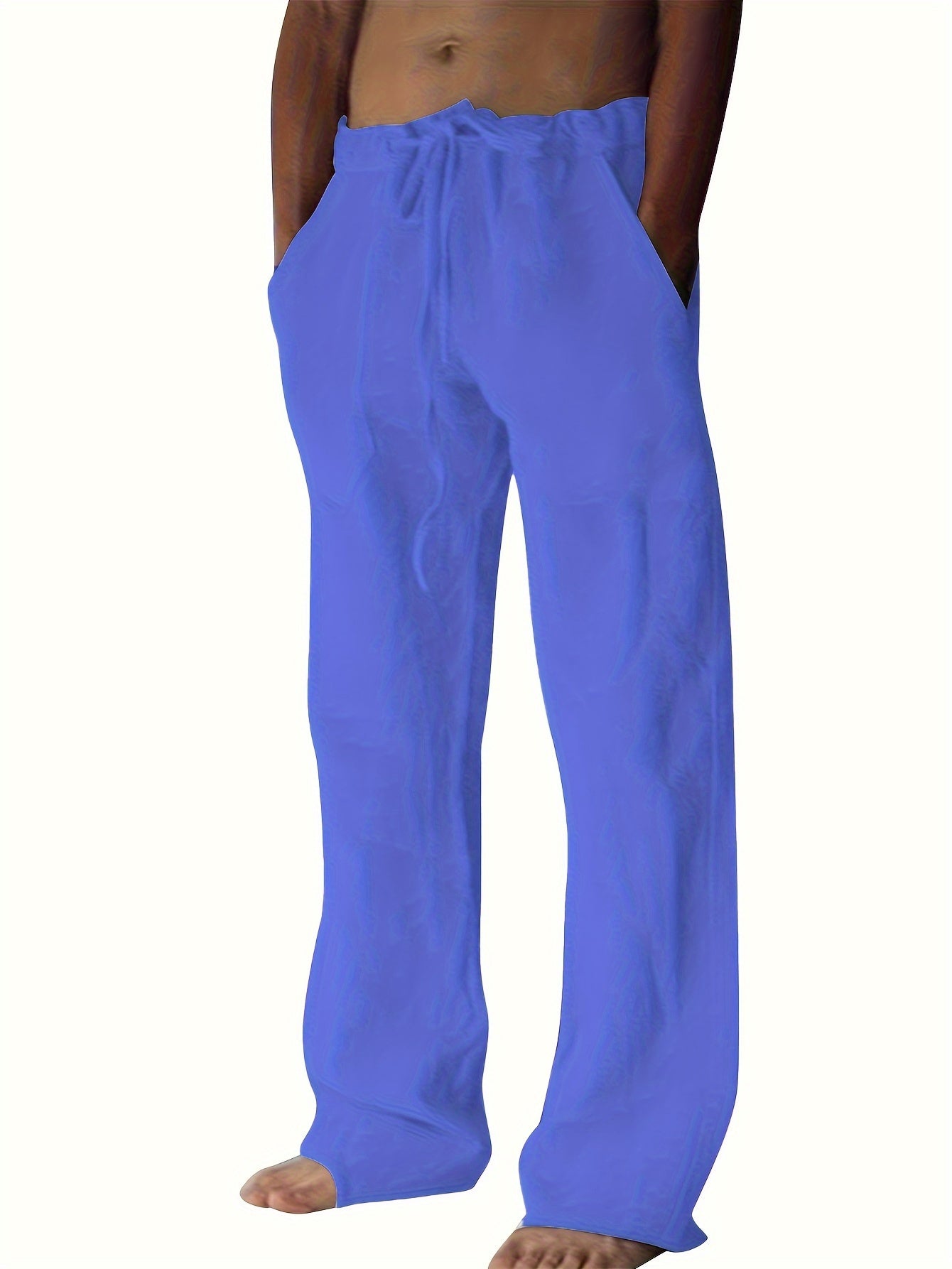 - Pantalon ample en coton pour hommes Yoga & Fitness -